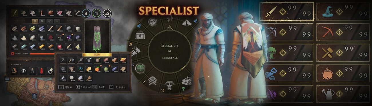 Specialists of Ashenfall mod cover