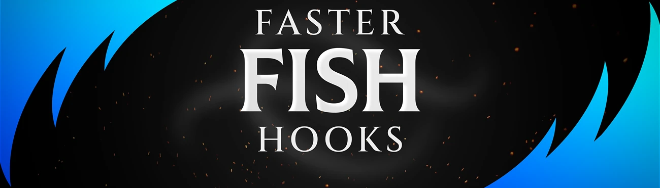 Faster Fish Hooks mod cover