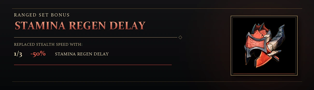 Ranged Set Bonus - Reduced Stamina Regen Delay mod cover
