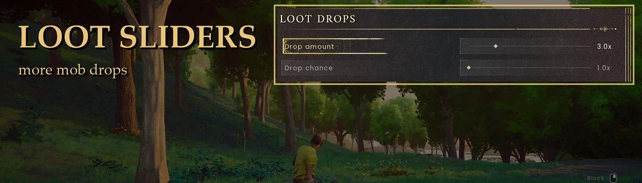 Loot Sliders - More Mob Drops mod cover